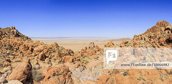 Ausblick von den Tirasbergen nach Süden  Farm Tiras  Namib Wüste  Namibia  Afrika