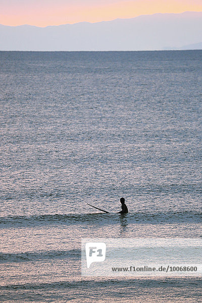 Surfer in Enoshima  Kanagawa Prefecture  Japan