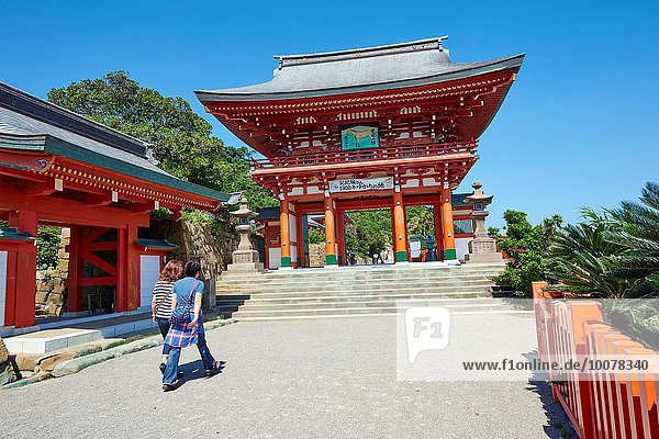 reinkommen Menschlicher Vater Eingang Engagement Tourist Miyazaki Japan Shintoismus Schrein