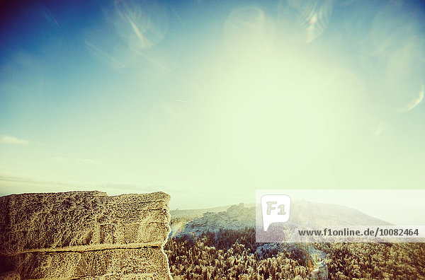 Himmel Landschaft unterhalb Sonnenlicht