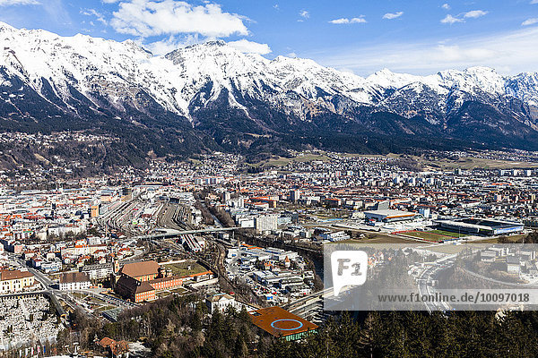Stadtansicht  Innsbruck  Tirol  Österreich  Europa