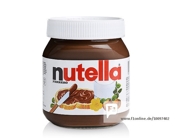 Nutella hazelnut chocolate spread  manufactured by Ferrero