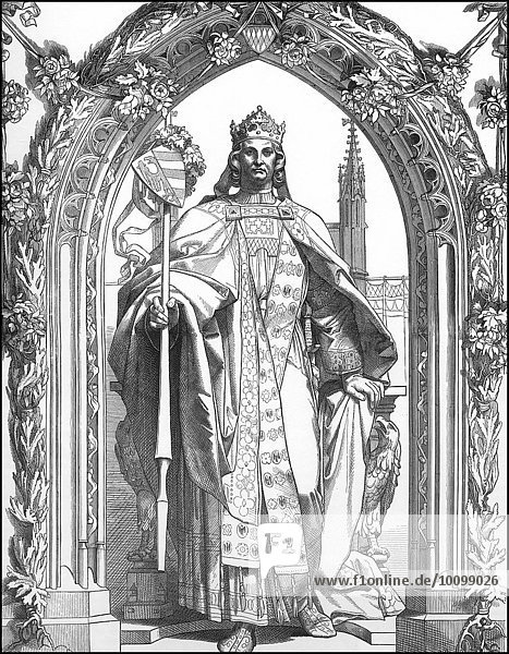 Ludwig IV oder Ludwig der Bayer  historische Darstellung