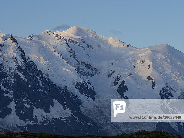 Mont Blanc am Morgen  Frankreich  Europa