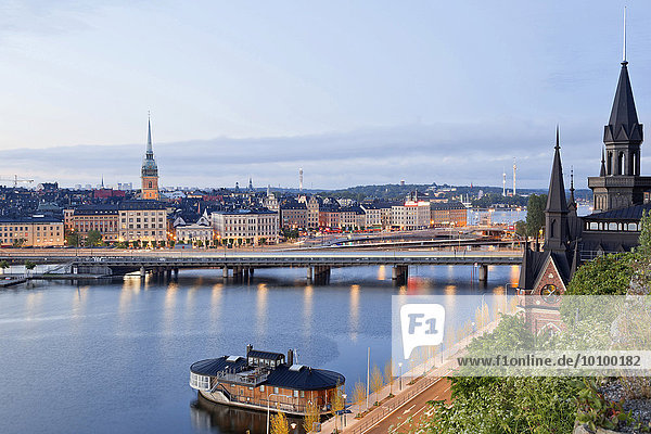 Ausblick auf Altstadt  Gamla Stan  Stockholm  Schweden  Europa