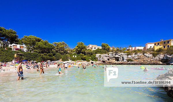 Beach  Cala Ferrera  Majorca  Balearic Islands  Spain  Europe