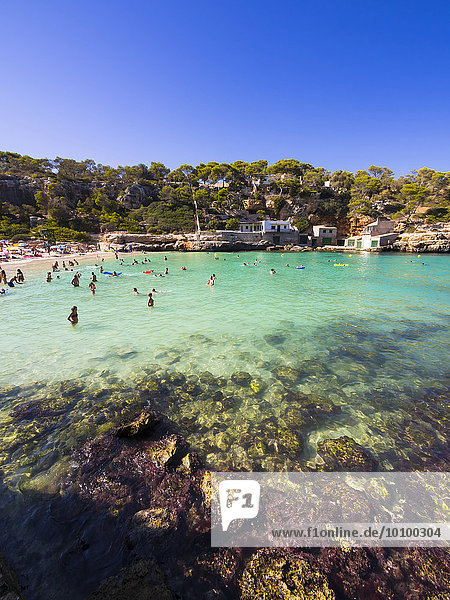 Strand von Cala Llombarts  Mallorca  Balearen  Spanien  Europa