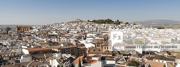 Panorama  Weiße Stadt  Antequera  Andalusien  Spanien  Europa