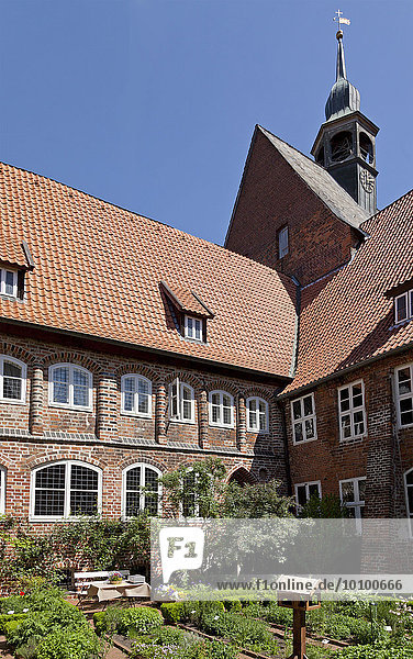 Kräutergarten  Kloster Lüne  Lüneburg  Niedersachsen  Deutschland  Europa