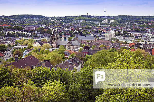 Stadtansicht  Elberfeld  Wuppertal  Nordrhein-Westfalen  Deutschland  Europa