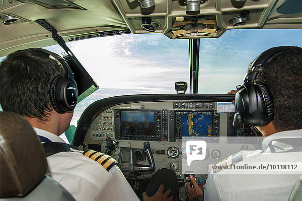 Propellerflugzeug Asien Cockpit Indonesien