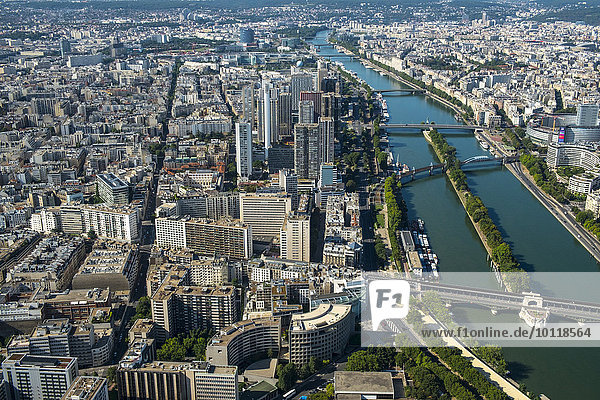 Aerial view  Paris  France  Europe