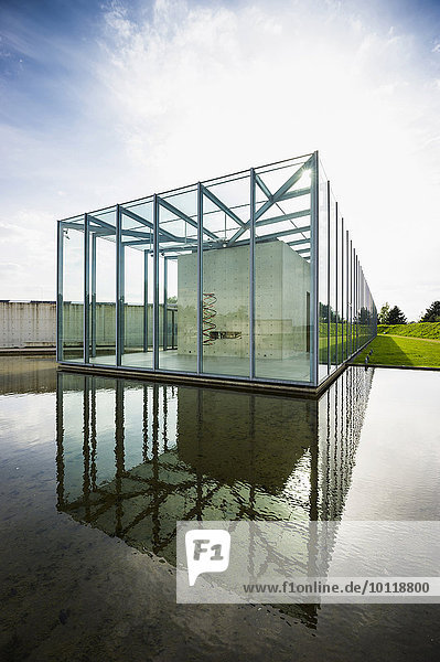 Kunstmuseum und Stiftung Langen Foundation,  Architekt Tadao Ando,  bei Neuss,  Nordrhein-Westfalen,  Deutschland,  Europa