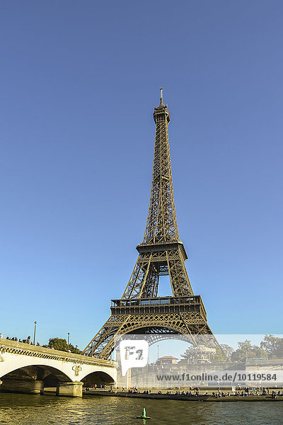 Eiffelturm  Paris  Region Île-de-France  Frankreich  Europa