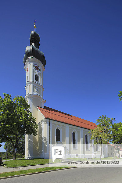 Mühlfeldkirche  Wallfahrtskirche Mariahilf  Bad Tölz  Oberbayern  Bayern  Deutschland  Europa