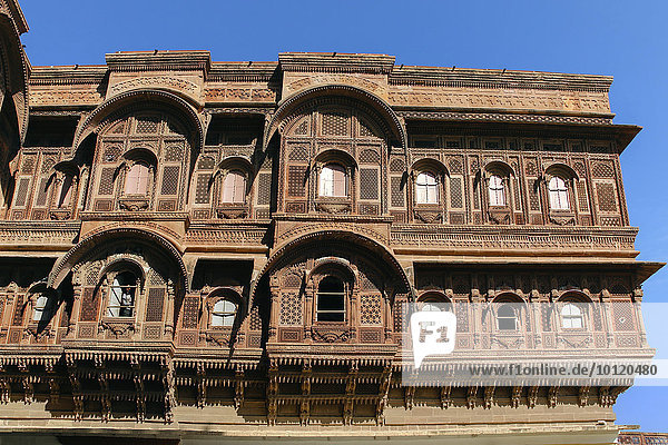 Haveli im Mehrangarh-Palast  Mehrangarh-Festung  Fort Meherangarh  Jodhpur  Rajasthan  Indien  Asien