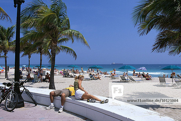 Strand  Fort Lauderdale  Florida  USA  Nordamerika