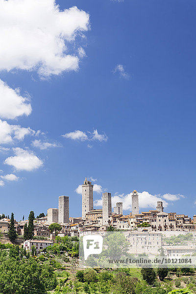 San Gimignano  UNESCO Weltkulturerbe  Toskana  Provinz Siena  Italien  Europa