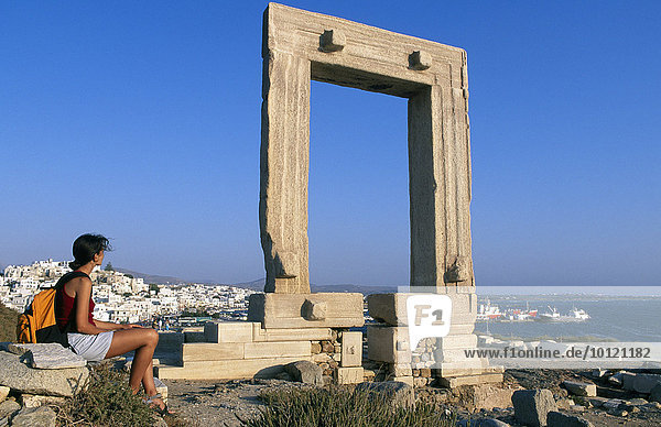Dionysos Tempel  Naxos Stadt  Naxos  Kykladen  Griechenland  Europa