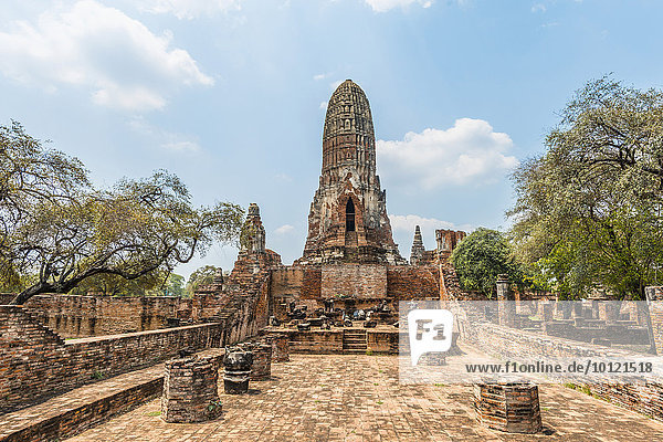 Ruine  buddhistischer Tempel  Tha Wa Su Kri  Ayutthaya  Chang Wat Phra Nakhon Si Ayutthaya  Thailand  Asien