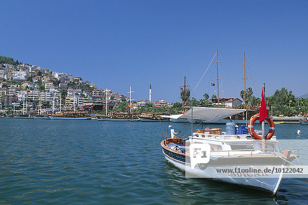 Boot  Hafen  Alanya  Türkische Riviera  Türkei  Asien