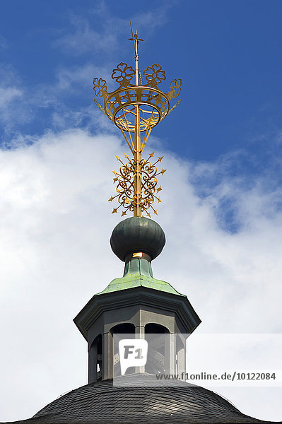 Krönchen auf der Nikolaikirche  Wahrzeichen von Siegen  Nordrhein-Westfalen  Deutschland  Europa
