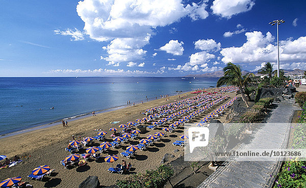 Playa Blanca in Puerto del Carmen  Lanzarote  Kanarische Inseln  Spanien  Europa