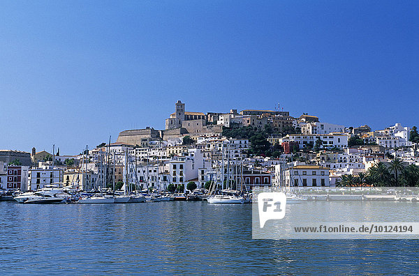 Dalt Vila  Altstadt  Ibiza-Stadt  Ibiza  Balearen  Spanien  Europa