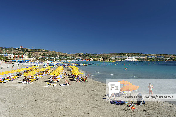 Mellieha Beach  Malta  Europe