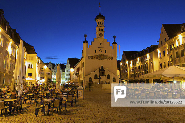Town Hall square in Kempten  Allgaeu  Bavaria  Germany  Europe