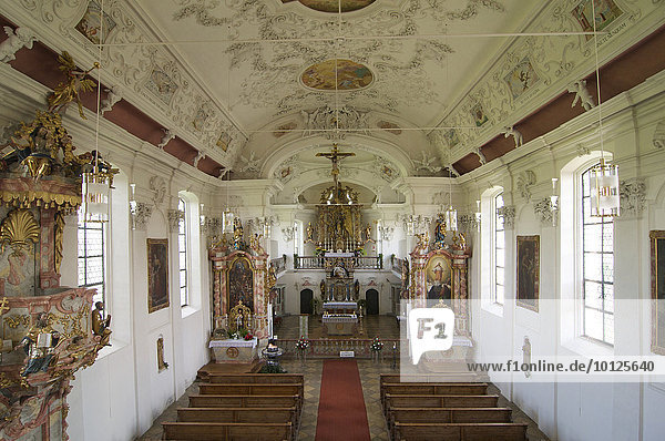 Wallfahrtskirche Maaria Schnee in Lehenbühl  Allgäu  Bayern  Deutschland  Europa