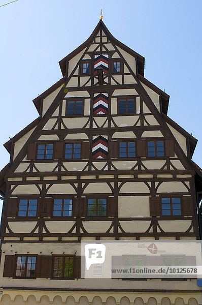 Siebendächerhaus  Memmingen  Allgäu  Bayern  Deutschland  Europa