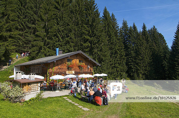 Max's Hütte bei Mittelberg  Kleinwalsertal  Allgäu  Vorarlberg  Österreich  Europa