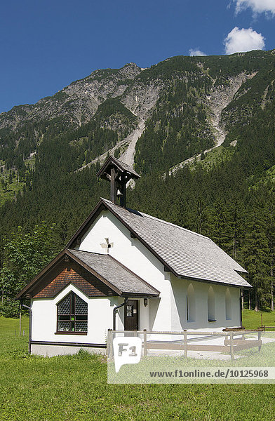 Kapelle in Birgsau  Oberstdorf  Allgäu  Bayern  Deutschland  Europa