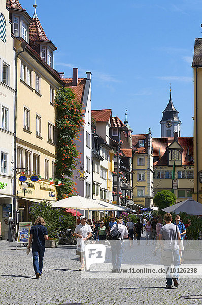 Maximilianstraße in der Altstadt,  Lindau,  Bayern,  Deutschland,  Europa