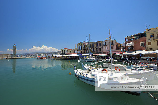 Hafen von Rethymnon  Kreta  Griechenland  Europa