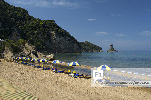 Agios Gordios Strand, Korfu, Ionische Inseln, Griechenland, Europa