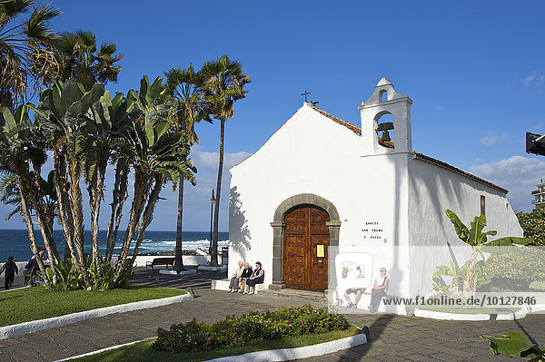 Kapelle am Meer  Puerto de la Cruz  Teneriffa  Kanaren  Spanien  Europa