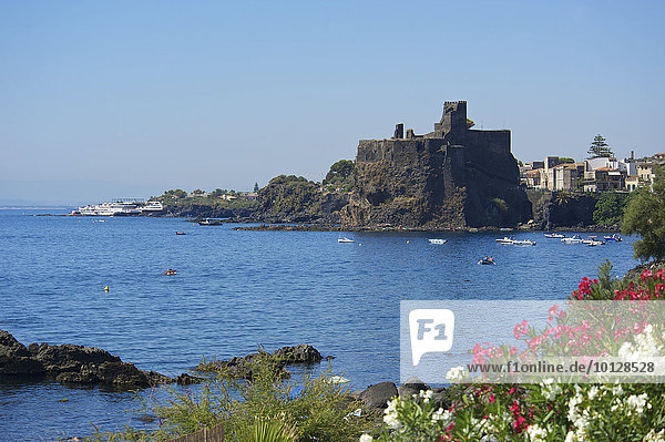 Kastell Aci Castello Aci Castello Provinz Catania Sizilien Italien Europa