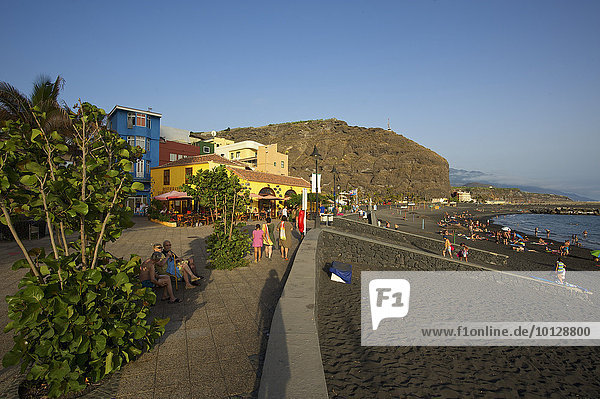 Beach  Puerto de Tazacorte  La Palma  Canary Islands  Spain  Europe