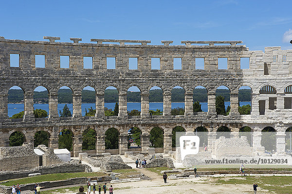 Amphitheater  Pula  Istrien  Kroatien  Europa