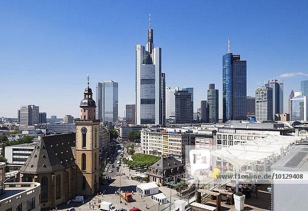 St.-Katharinen-Kirche  Hauptwache und Bankenviertel  Frankfurt am Main  Hessen  Deutschland  Europa