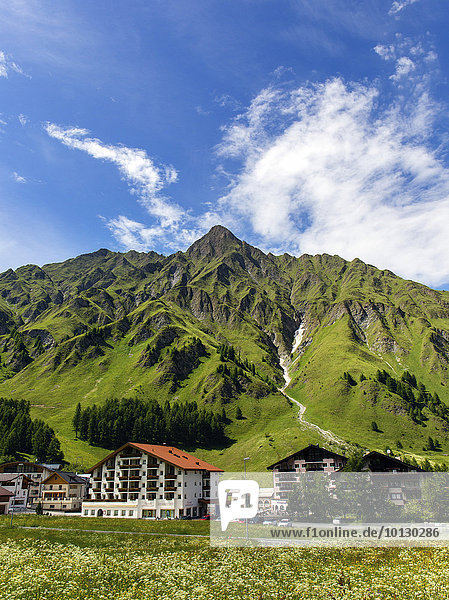 Ortsansicht  Piz Ot  Albula-Alpen  Samnaun  Unterengadin  Engadin  Kanton Graubünden  Schweiz  Europa