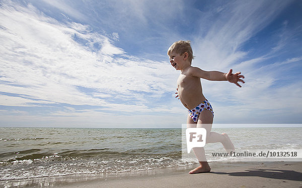 Strand Junge - Person rennen