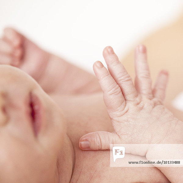 Babys hand  close-up