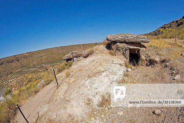 Megalithic Dolmens Megalithic Theme Park of Gorafe Gorafe Granada Andalucía Spain Europe.