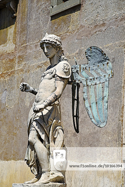 Archangel Michele  by the sculptor Raffaello da Montelupo  Castel Sant Angelo  Museum  Rome  Lazio  Italy  Europe