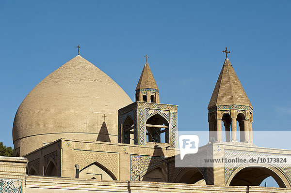 Vank-Kathedrale  Armenisch-apostolische Kirche  Kuppel und Glockenturm  Sankt-Marien-Kirche oder Maryam-Kirche  armenisches Viertel Neu Jolfa  Dschulfa  Isfahan  Iran