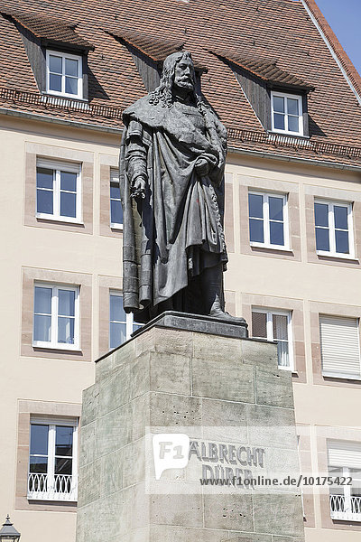 Albrecht Dürer-Statue  Nürnberg  Bayern  Deutschland  Europa
