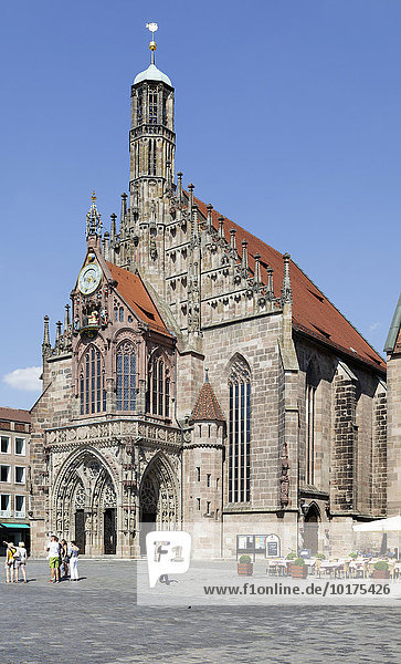 Frauenkirche  Stadtpfarrkirche Unserer Lieben Frau  Nürnberg  Bayern  Deutschland  Europa